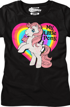 Womens Peachy Rainbow Heart My Little Pony Shirt