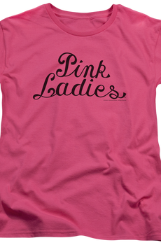 Womens Pink Ladies Logo Grease Shirt