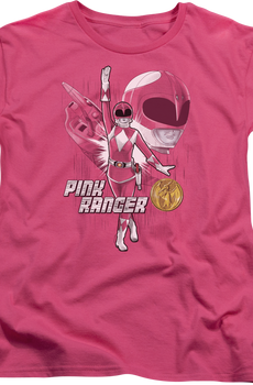 Womens Pink Ranger Mighty Morphin Power Rangers Shirt