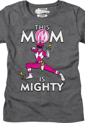 Womens Pink Ranger This Mom Mighty Morphin Power Rangers Shirt