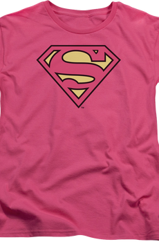 Womens Pink Supergirl DC Comics Shirt