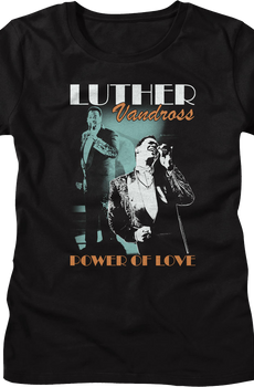 Womens Power Of Love Luther Vandross Shirt