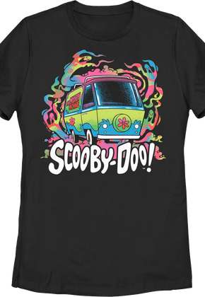 Womens Psychedelic Ghosts Scooby-Doo Shirt