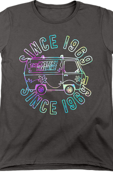 Womens Psychedelic Mystery Machine Scooby-Doo Shirt