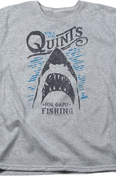Womens Quint's Big Game Fishing Jaws Shirt