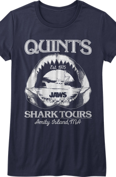 Womens Quint's Shark Tours Jaws Shirt