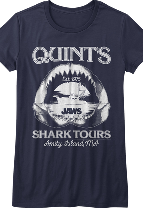 Womens Quint's Shark Tours Jaws Shirt