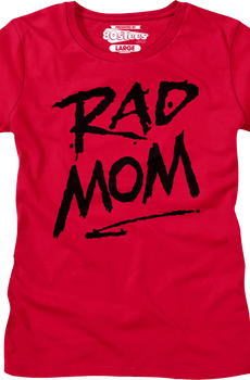 Womens Red Rad Mom Shirt
