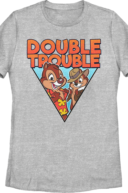 Womens Retro Double Trouble Chip 'n Dale Rescue Rangers Shirtmain product image