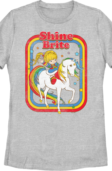 Womens Retro Shine Brite Rainbow Brite Shirt