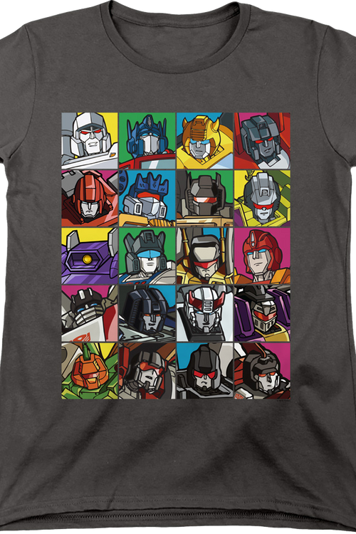 Womens Robot Collage Transformers Shirtmain product image