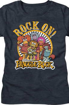 Womens Distressed Rock On Fraggle Rock Shirt