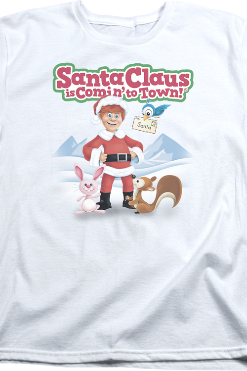Womens Santa Claus Is Comin' To Town Shirtmain product image