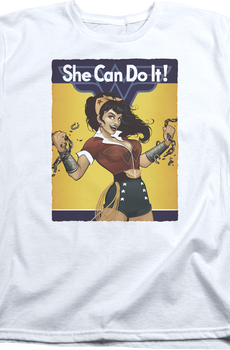 Womens She Can Do It Wonder Woman Shirt