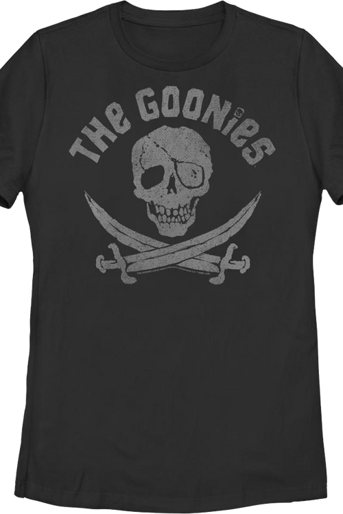 Womens Skull And Cross Swords Logo Goonies Shirtmain product image