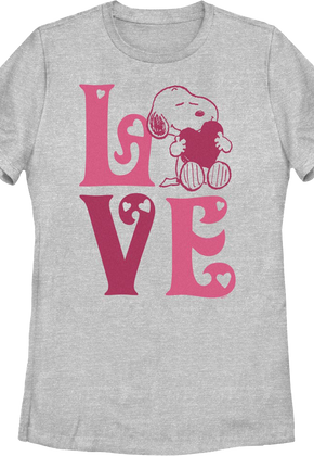 Womens Snoopy Puppy Love Peanuts Shirt