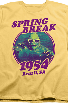 Womens Spring Break 1954 Creature From The Black Lagoon Shirt