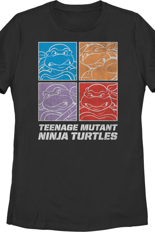 Womens Square Outlines Teenage Mutant Ninja Turtles Shirtmain product image