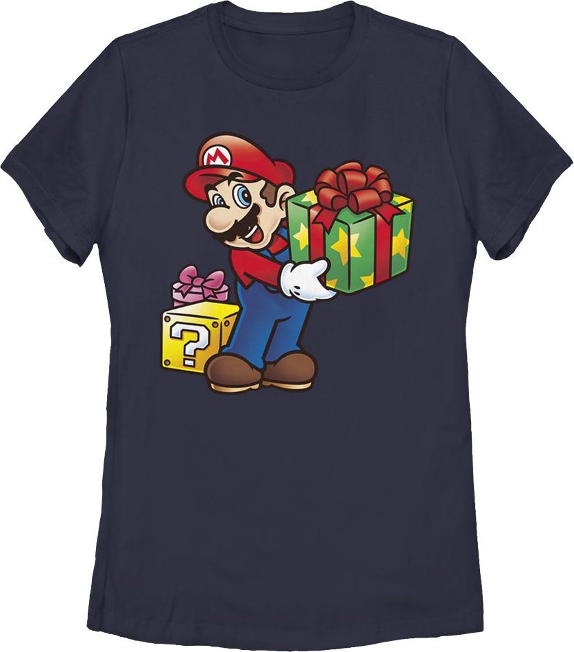 Womens Super Mario Christmas Gifts Nintendo Shirt