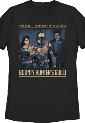 Womens The Mandalorian Bounty Hunter's Guild Star Wars Shirt