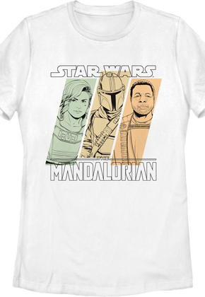 Womens The Mandalorian Sketches Star Wars Shirt