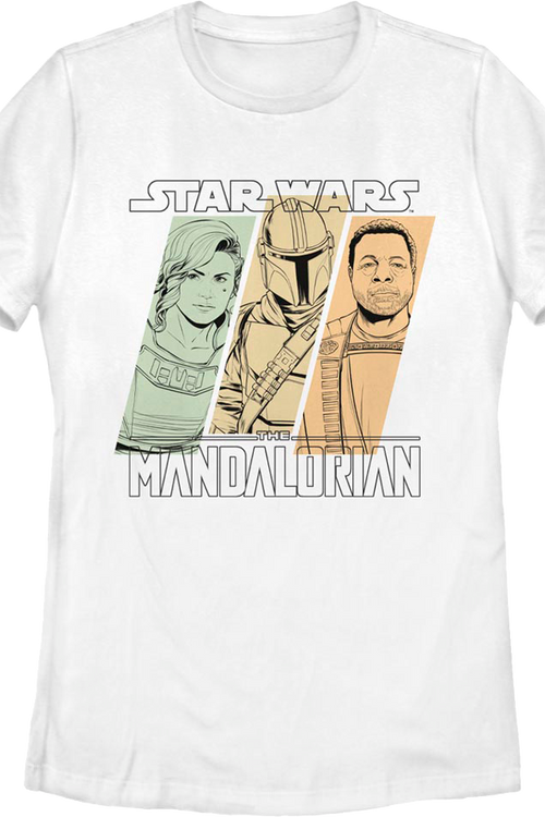 Womens The Mandalorian Sketches Star Wars Shirtmain product image