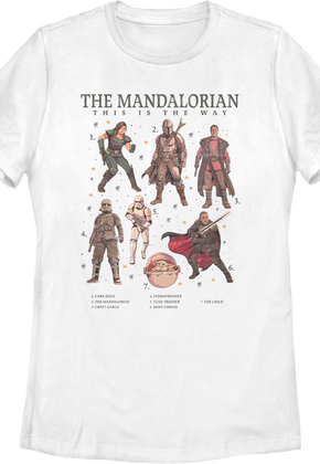 Womens The Mandalorian The Numbered Way Star Wars Shirt