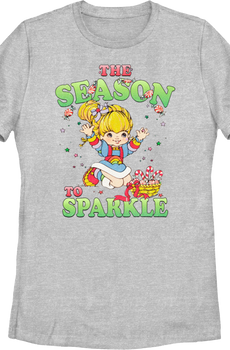 Womens The Season To Sparkle Rainbow Brite Shirt