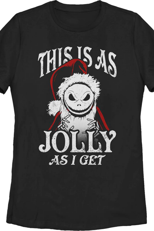 Womens This Is As Jolly As I Get Nightmare Before Christmas Shirtmain product image