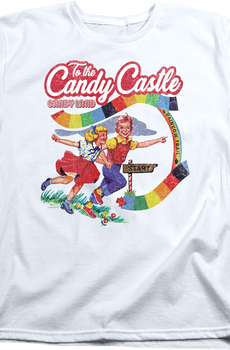 Womens To The Candy Castle Candy Land Shirt