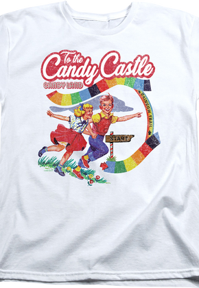 Womens To The Candy Castle Candy Land Shirt