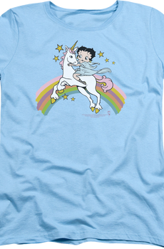 Womens Unicorn Betty Boop Shirt