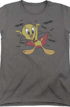 Womens Vampire Tweety Bird Looney Tunes Shirt