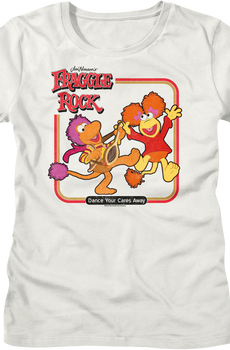 Womens Vintage Dance Your Cares Away Fraggle Rock Shirt