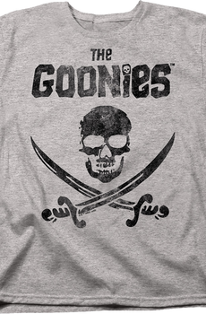 Womens Vintage Skull & Crossed Swords Goonies Shirt