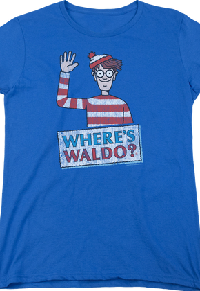 Womens Waving Where's Waldo Shirt