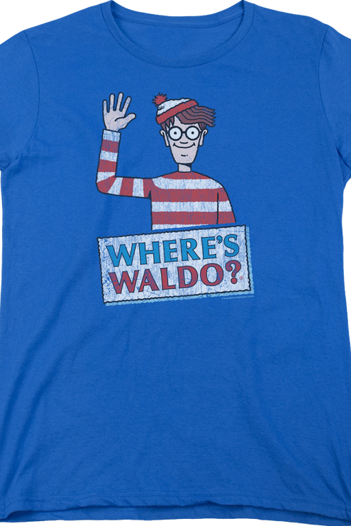Womens Waving Where's Waldo Shirtmain product image