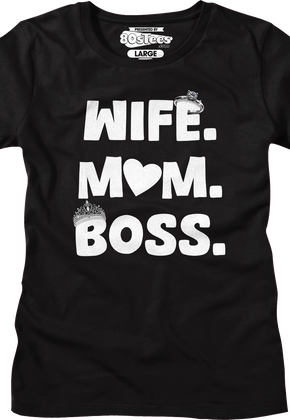 Womens Wife Mom Boss Shirt