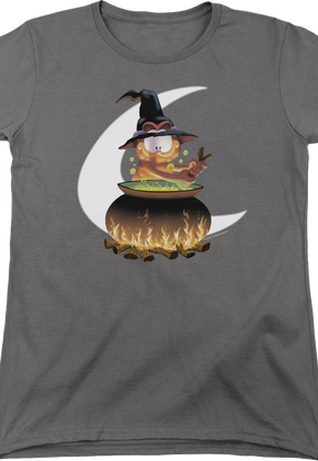 Womens Witch's Pot Garfield Shirt