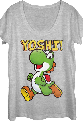 Womens Yoshi Super Mario Bros. Scoopneck Shirt