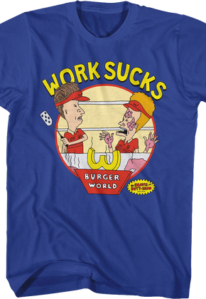 Work Sucks Beavis And Butt-Head T-Shirt