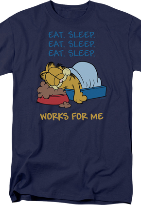 Works For Me Garfield T-Shirt