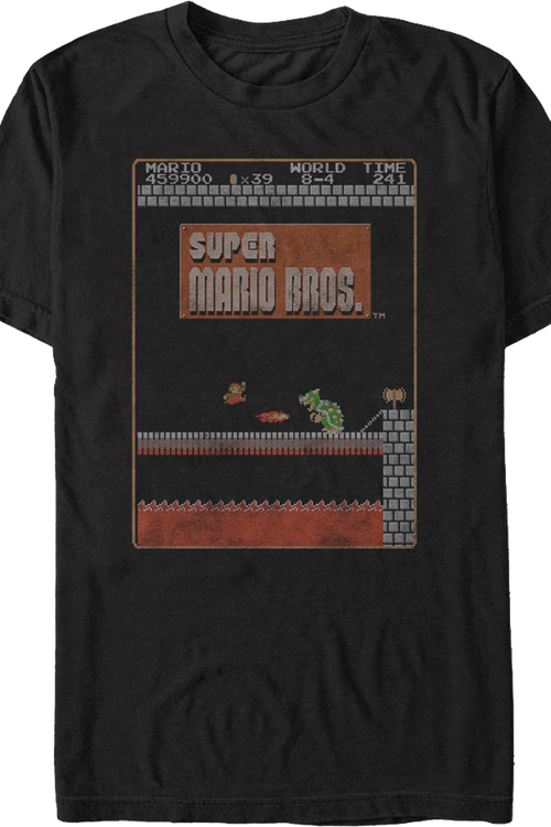 World 8-4 Super Mario Bros. T-Shirtmain product image