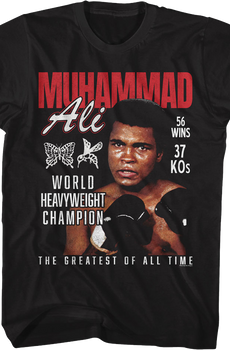 World Heavyweight Champion Greatest Of All Time Muhammad Ali T-Shirt