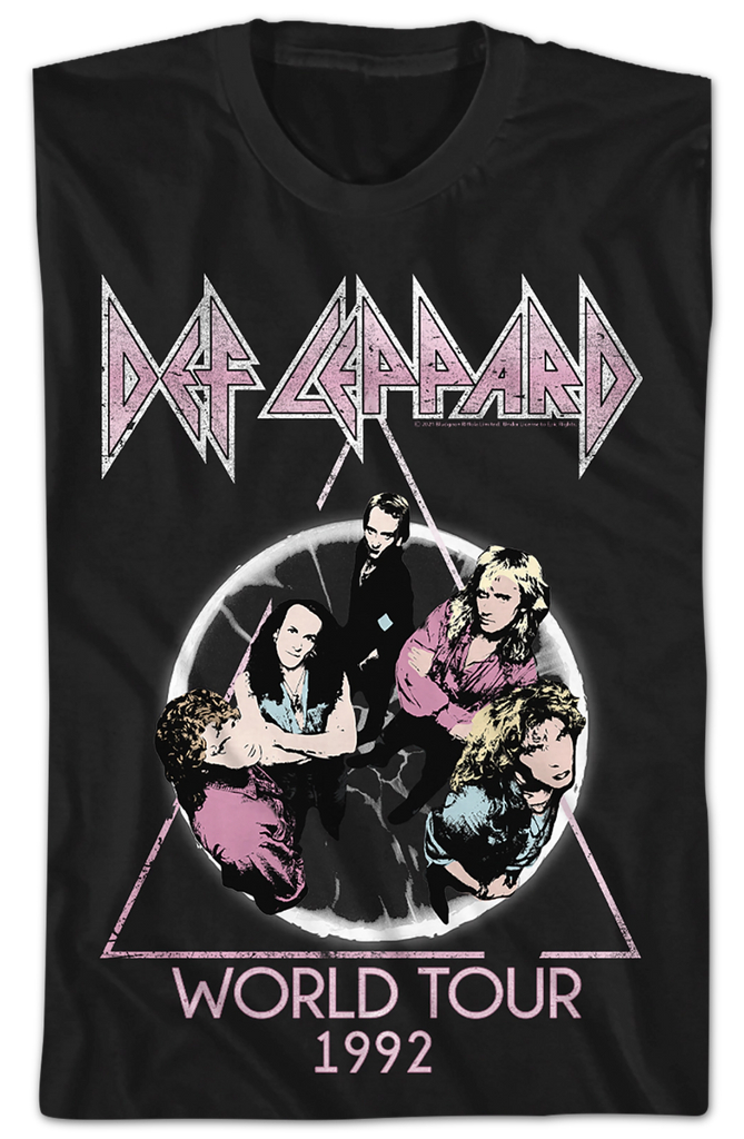 Vintage 1992 Def Leppard Adrenalize Big Face Band T-Shirt Sz