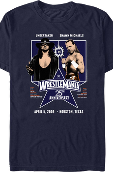 WrestleMania 25 Undertaker vs. Shawn Michaels T-Shirt