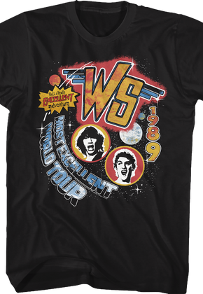 Wyld Stallyns 1989 Most Excellent World Tour Bill and Ted T-Shirt