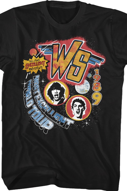 Wyld Stallyns 1989 Most Excellent World Tour Bill and Ted T-Shirtmain product image