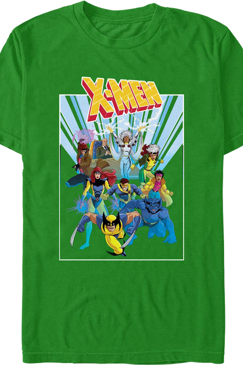 X-Men 90's Cartoon Cast Marvel Comics T-Shirtmain product image