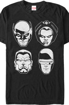 X-Men Four Heads Marvel Comics T-Shirt